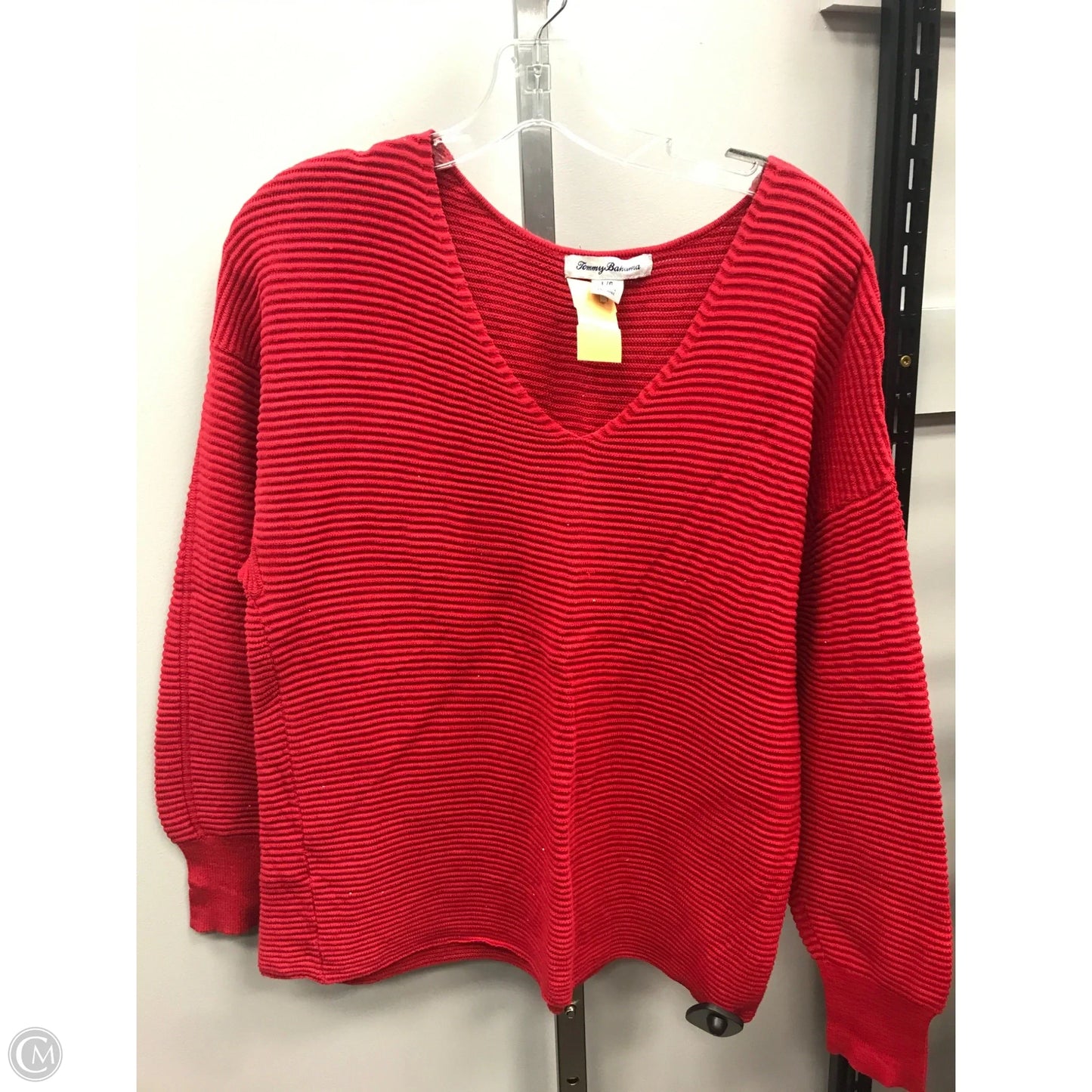 Top Long Sleeve By Tommy Bahama In Red, Size: L