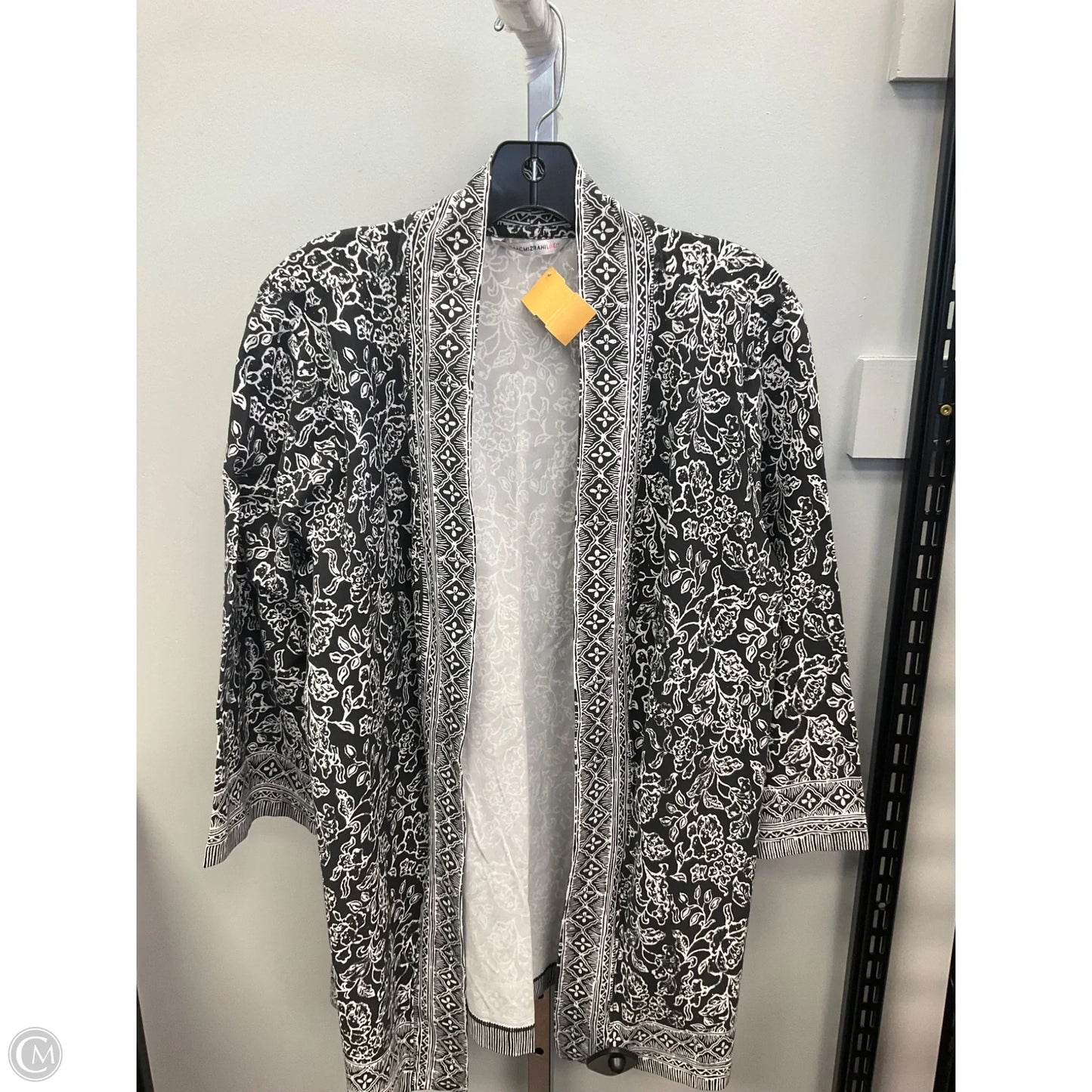 Cardigan By Isaac Mizrahi Live Qvc In Black & White, Size: M