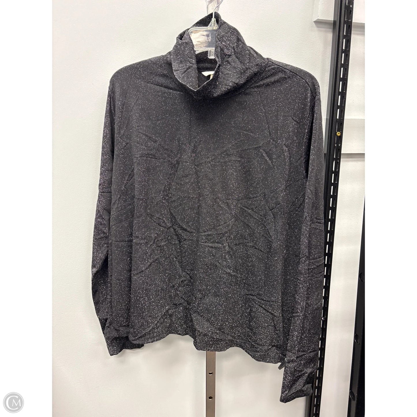 Top Long Sleeve By H&m In Black & Silver, Size: 3x