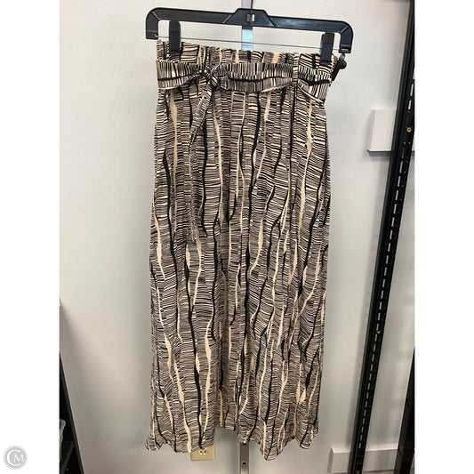 Skirt Midi By Nine West In Black & Cream, Size: Xs