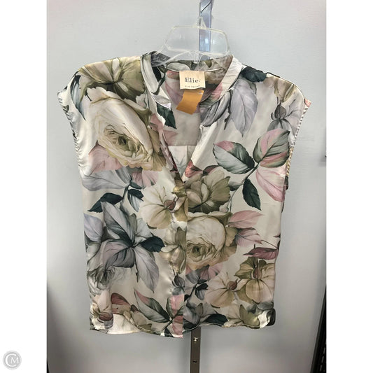 Top Sleeveless By Elie Tahari In Floral Print, Size: Xs