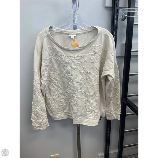 Top Long Sleeve By J. Jill In Cream, Size: Lp