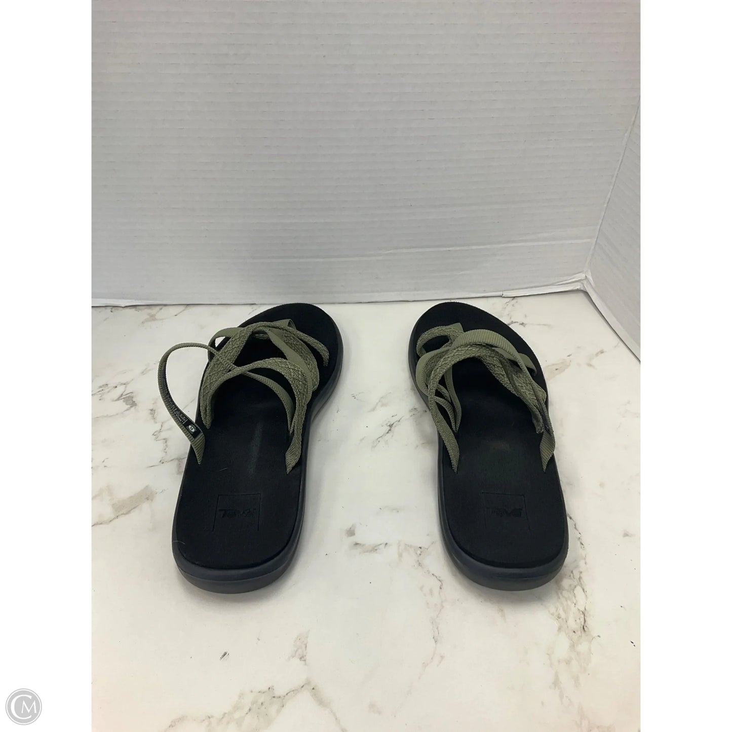 Sandals Flats By Teva In Green, Size: 8