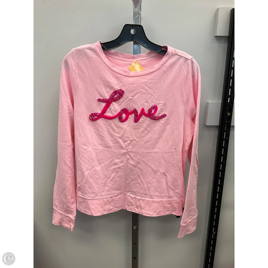 Top Long Sleeve Designer By Lilly Pulitzer In Pink, Size: S
