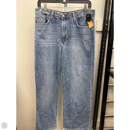 Jeans Wide Leg By Just Black In Blue Denim, Size: 12