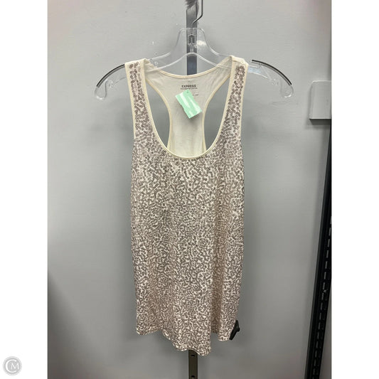 Top Sleeveless By Express In Cream, Size: S