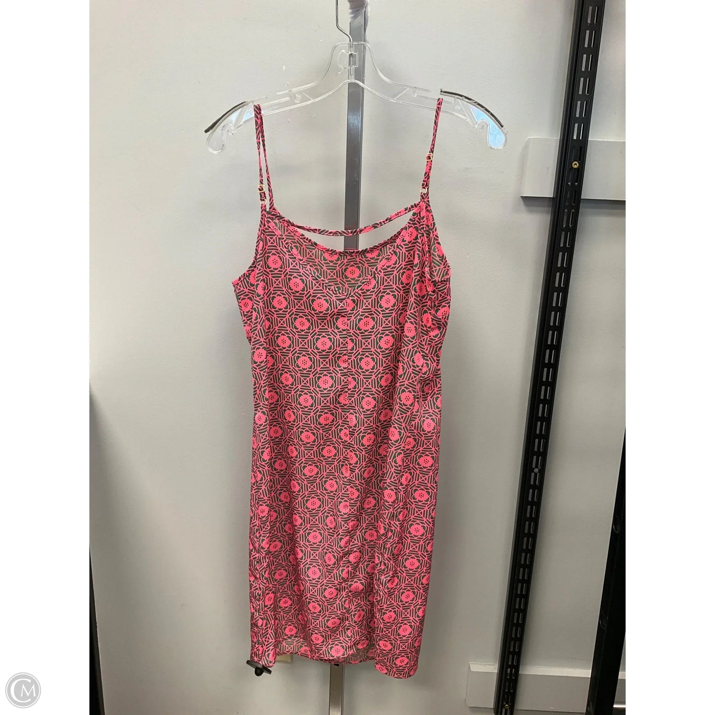 Dress Casual Short By One Clothing In Green & Pink, Size: S