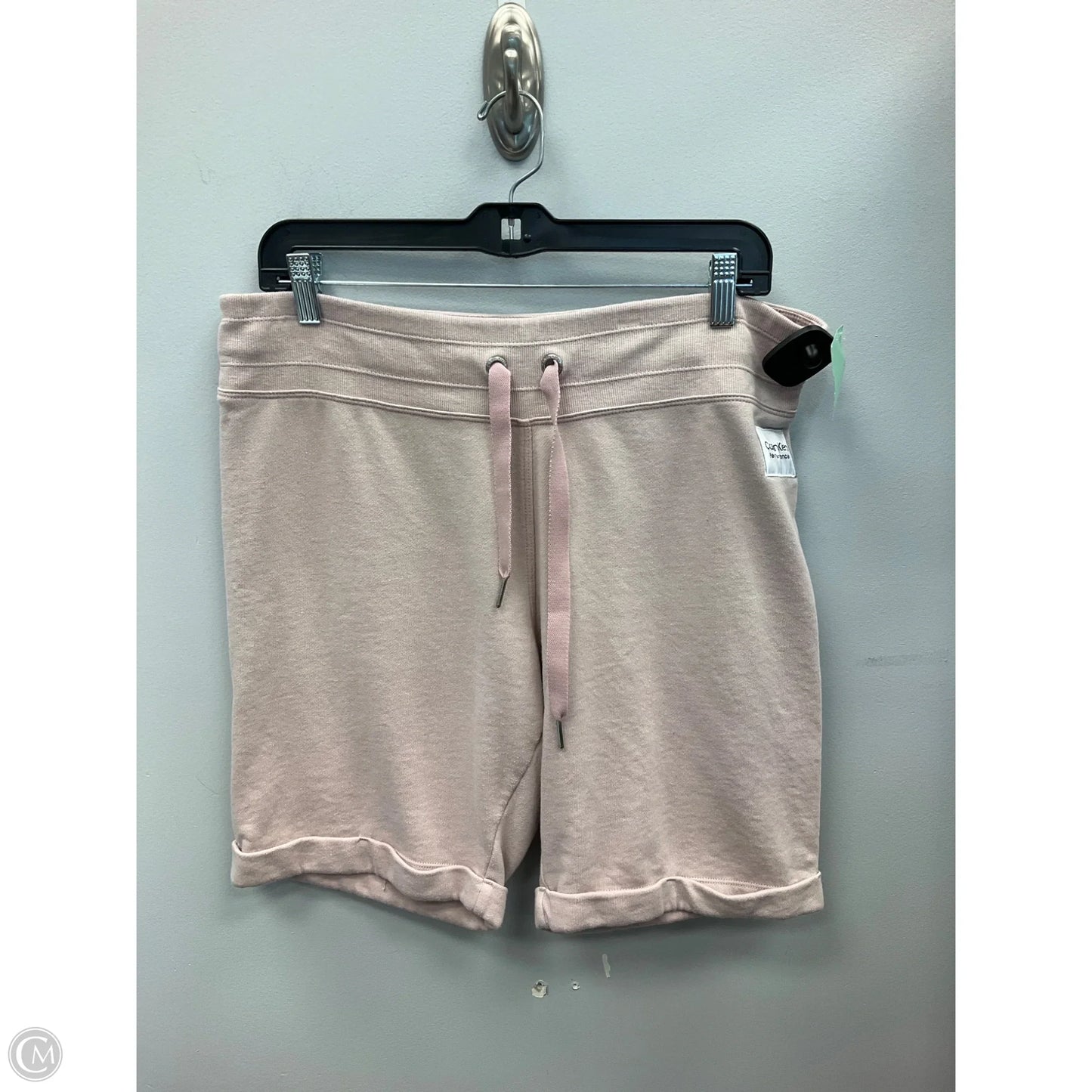 Athletic Shorts By Calvin Klein Performance In Beige, Size: L