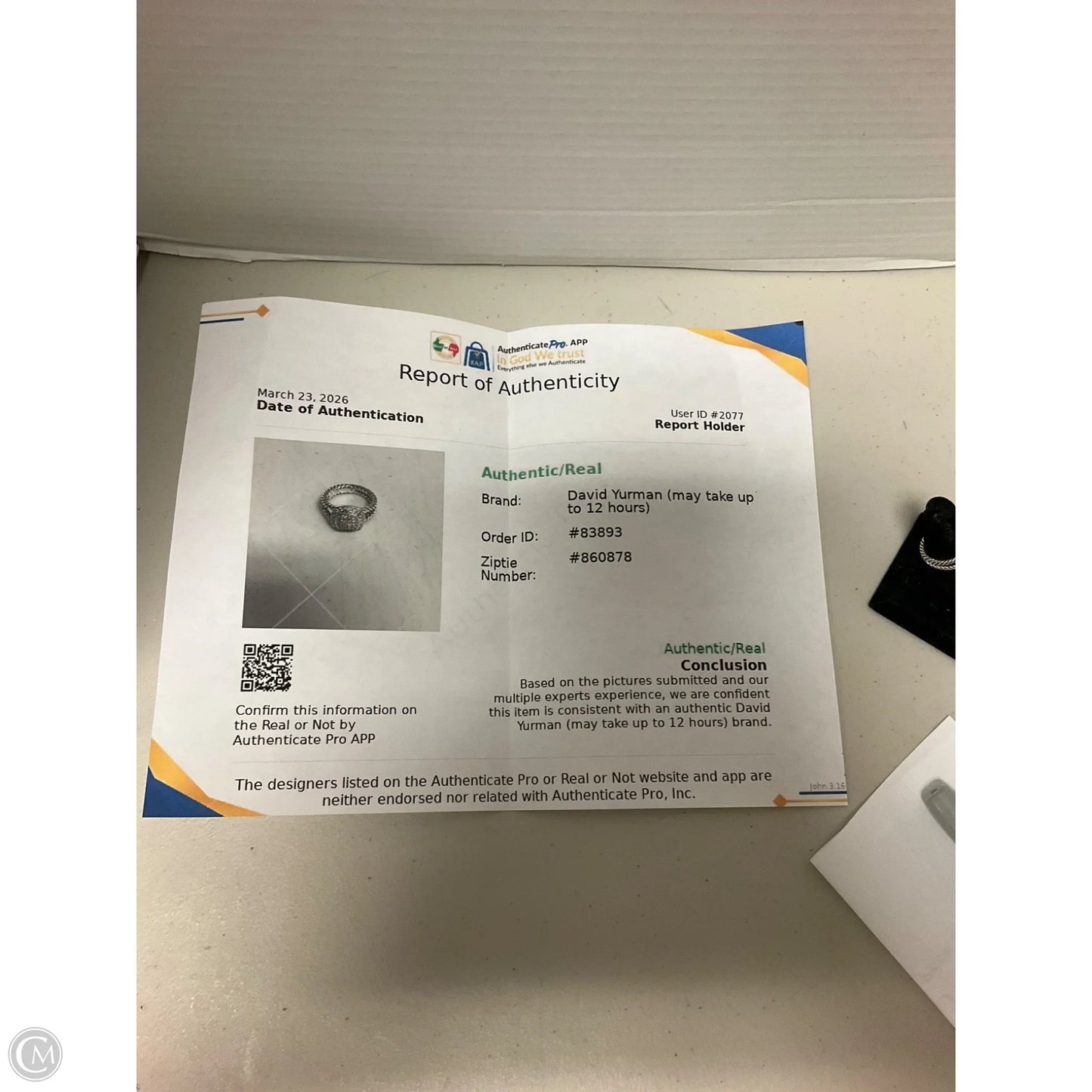 Ring Luxury Designer By David Yurman, Size: 5