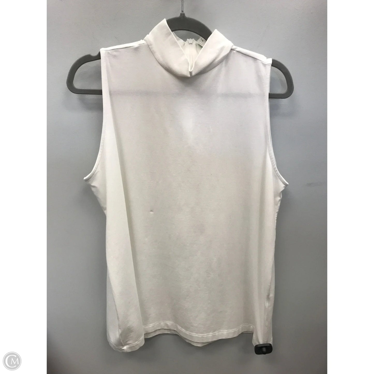 Top Sleeveless By Chicos In White, Size: Xl