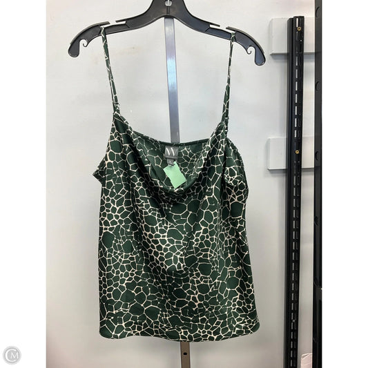 Top Sleeveless By Worthington In Green, Size: Xl