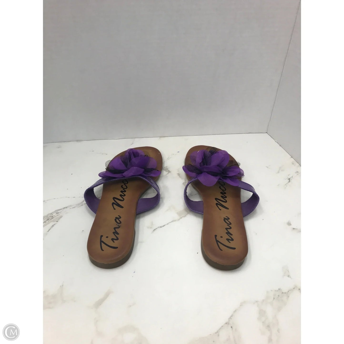 Sandals Flats By Cmc In Purple, Size: 7