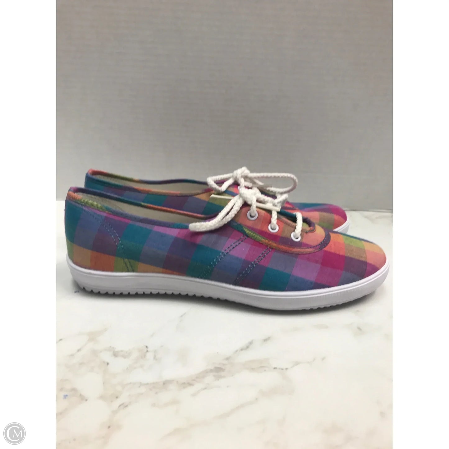 Shoes Sneakers By Grasshoppers In Plaid Pattern, Size: 8.5