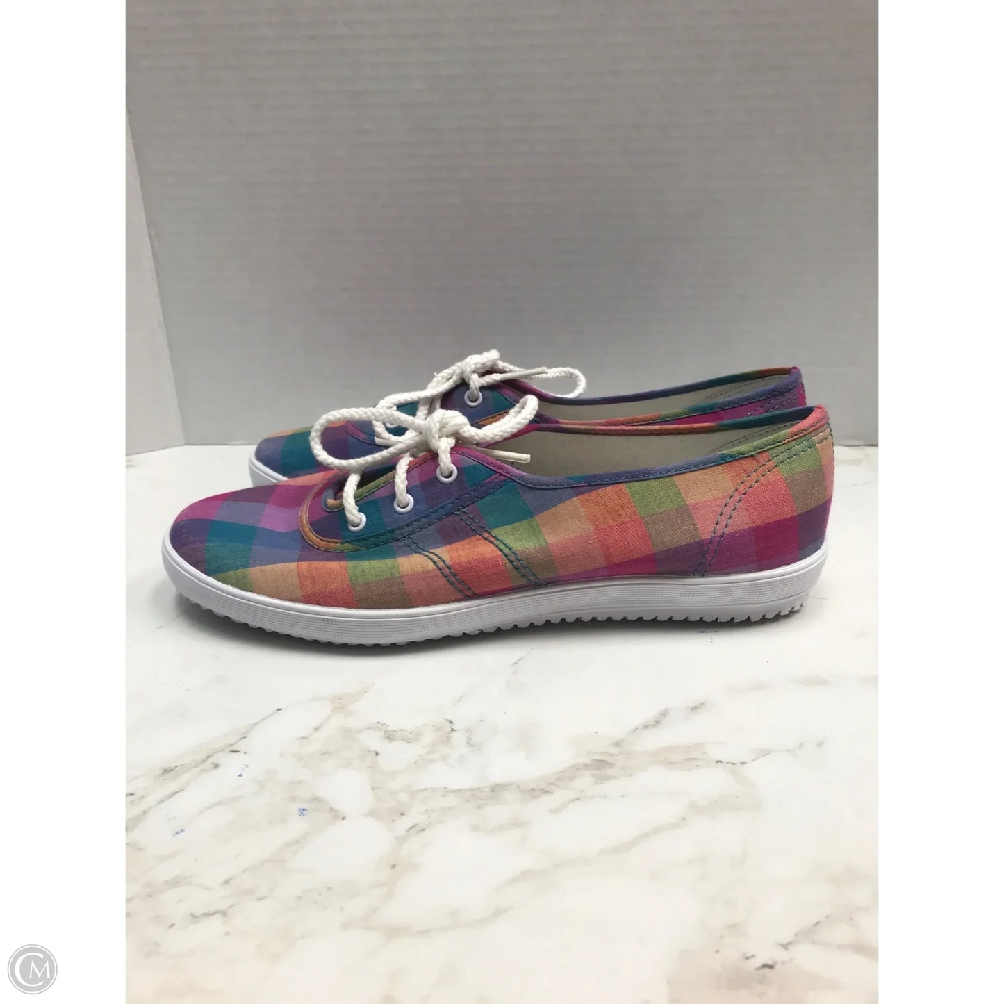 Shoes Sneakers By Grasshoppers In Plaid Pattern, Size: 8.5