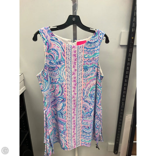 Dress Designer By Lilly Pulitzer In Blue & Pink, Size: 12