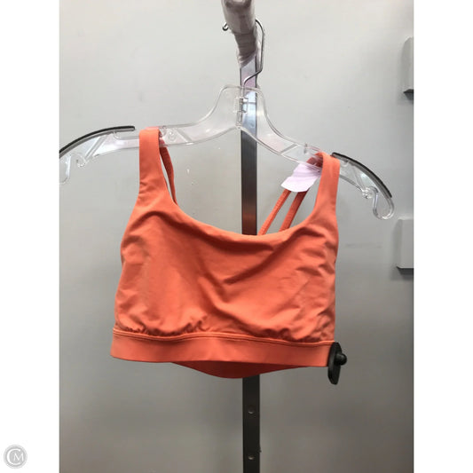 Athletic Bra By Lululemon In Orange, Size: 6