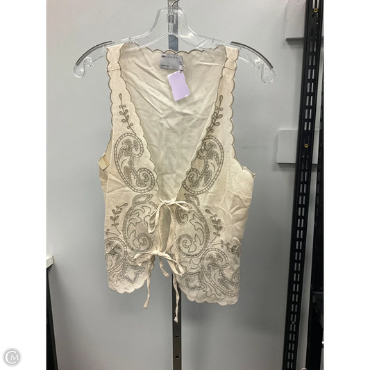 Top Sleeveless By Asos In Cream, Size: 6