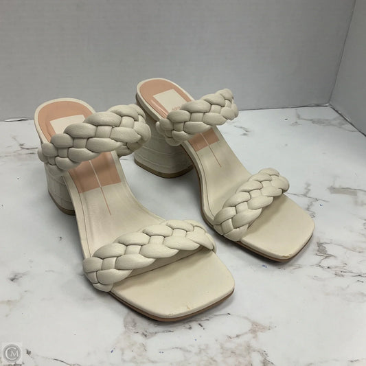 Sandals Heels Block By Dolce Vita In Cream, Size: 6.5