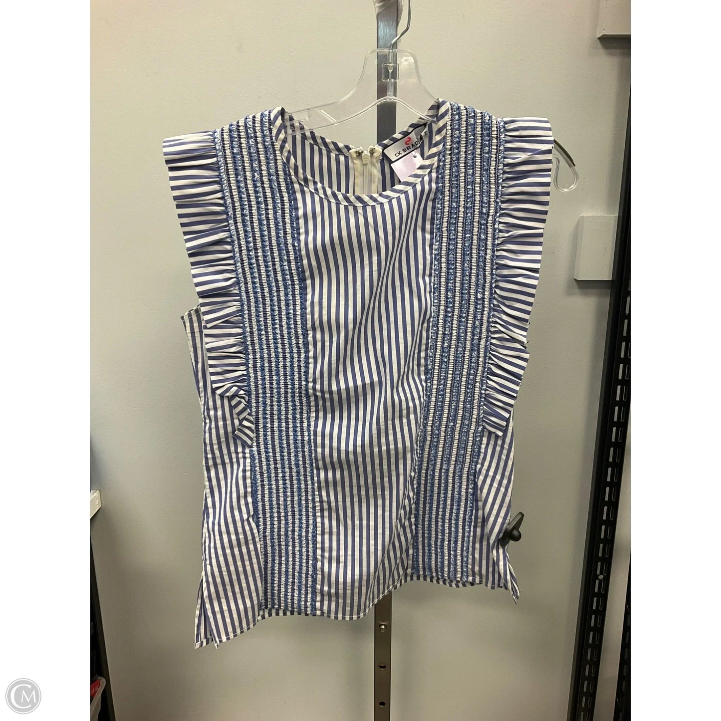 Top Sleeveless By CK BRADLEY In Striped Pattern, Size: M