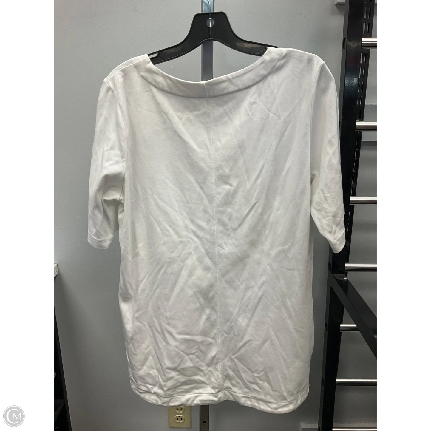 Top Short Sleeve By L.l. Bean In White, Size: L
