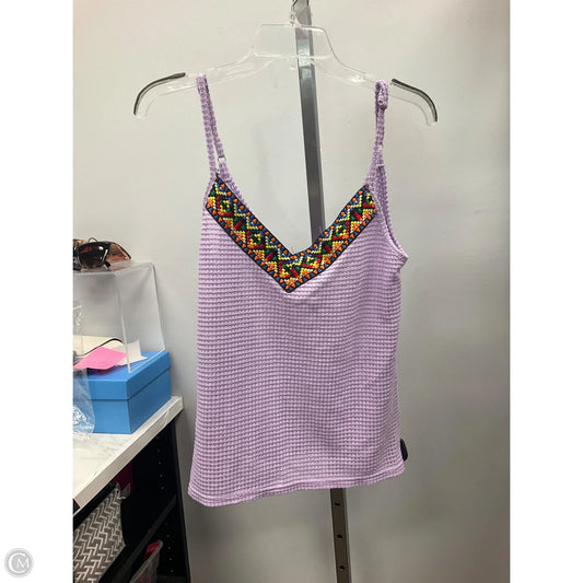 Top Sleeveless By Weslie Smile In Purple, Size: M