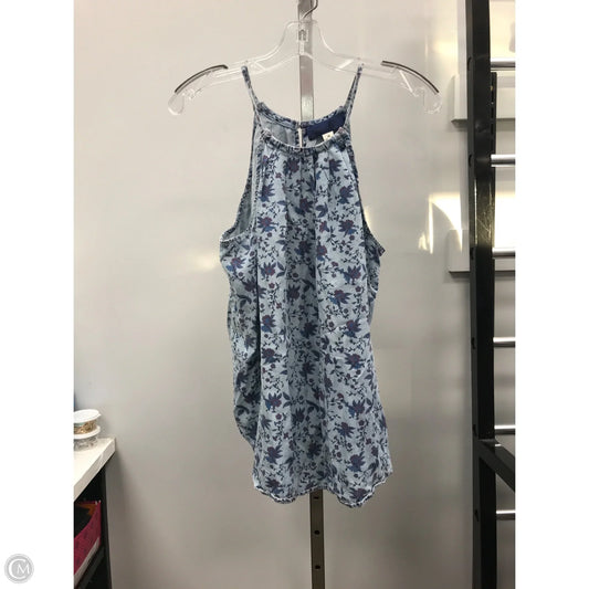 Top Sleeveless By Blue Rain In Floral Print, Size: M