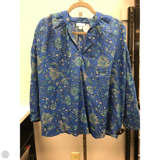 Top Long Sleeve By J. Jill In Blue, Size: M