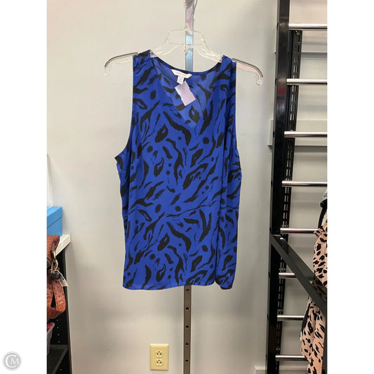 Top Sleeveless By Nine West In Black & Blue, Size: Xxl