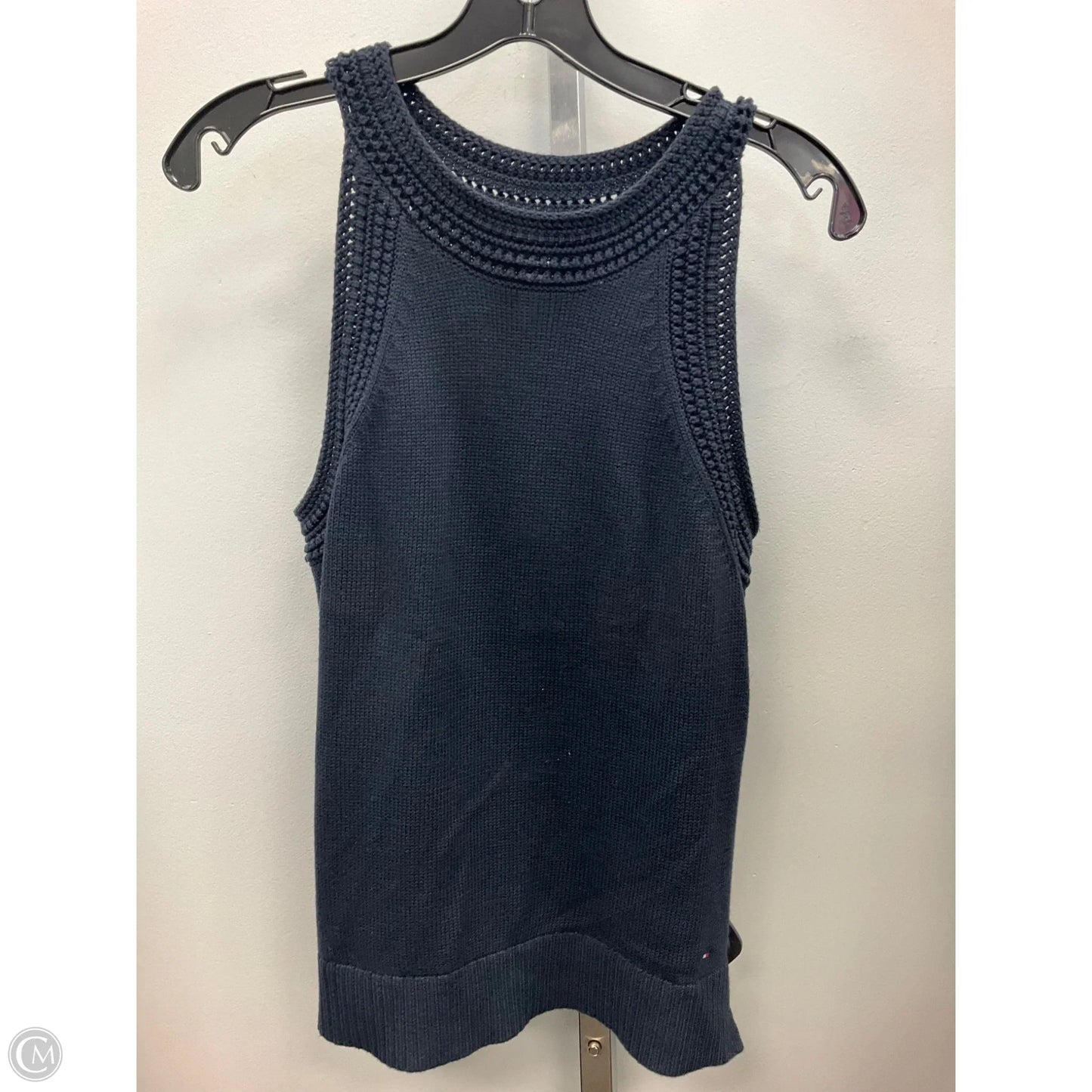 Top Sleeveless By Tommy Hilfiger In Navy, Size: M