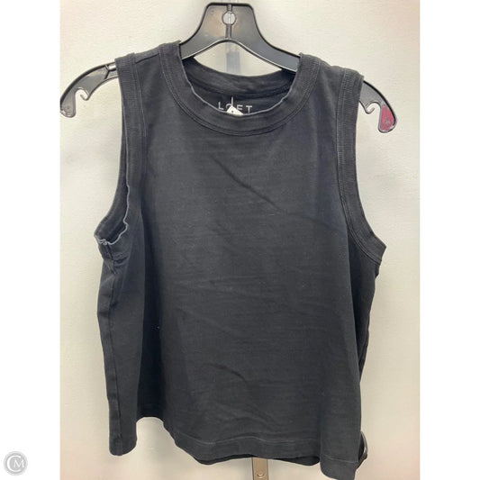 Top Sleeveless By Loft In Black, Size: M