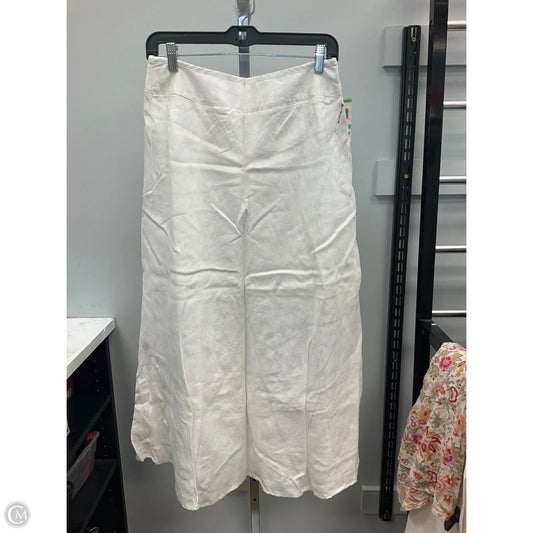 Skirt Midi By Charter Club In White, Size: 8