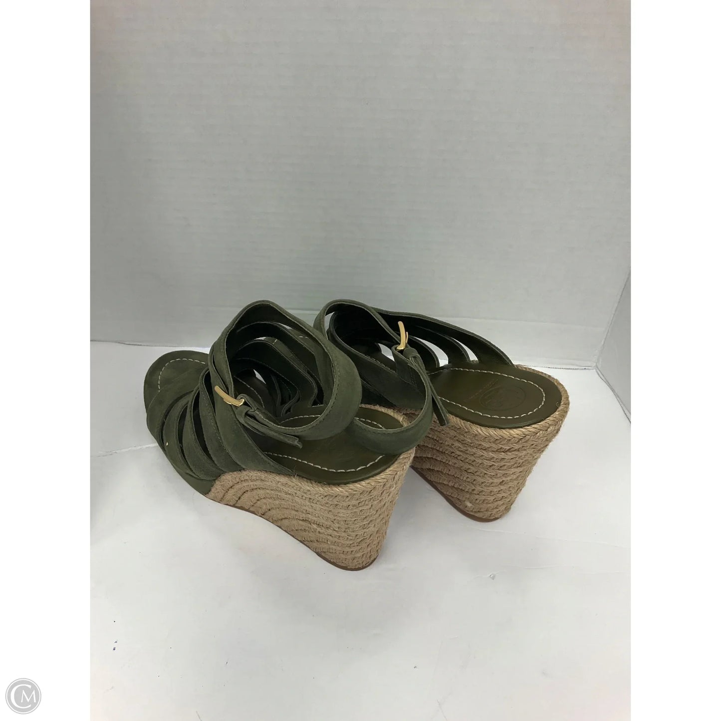 Sandals Designer By Tory Burch In Green, Size: 10.5
