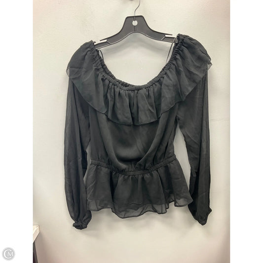 Top Long Sleeve By Sofia By Sofia Vergara In Black, Size: S