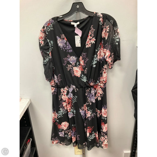 Dress Casual Short By Maurices In Floral Print, Size: L