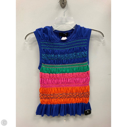 Top Sleeveless By Zara In Multi-colored, Size: S