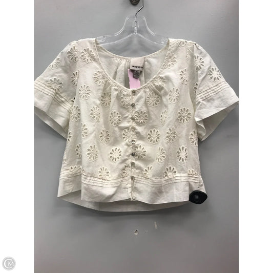 Top Short Sleeve By Industry In Cream, Size: S