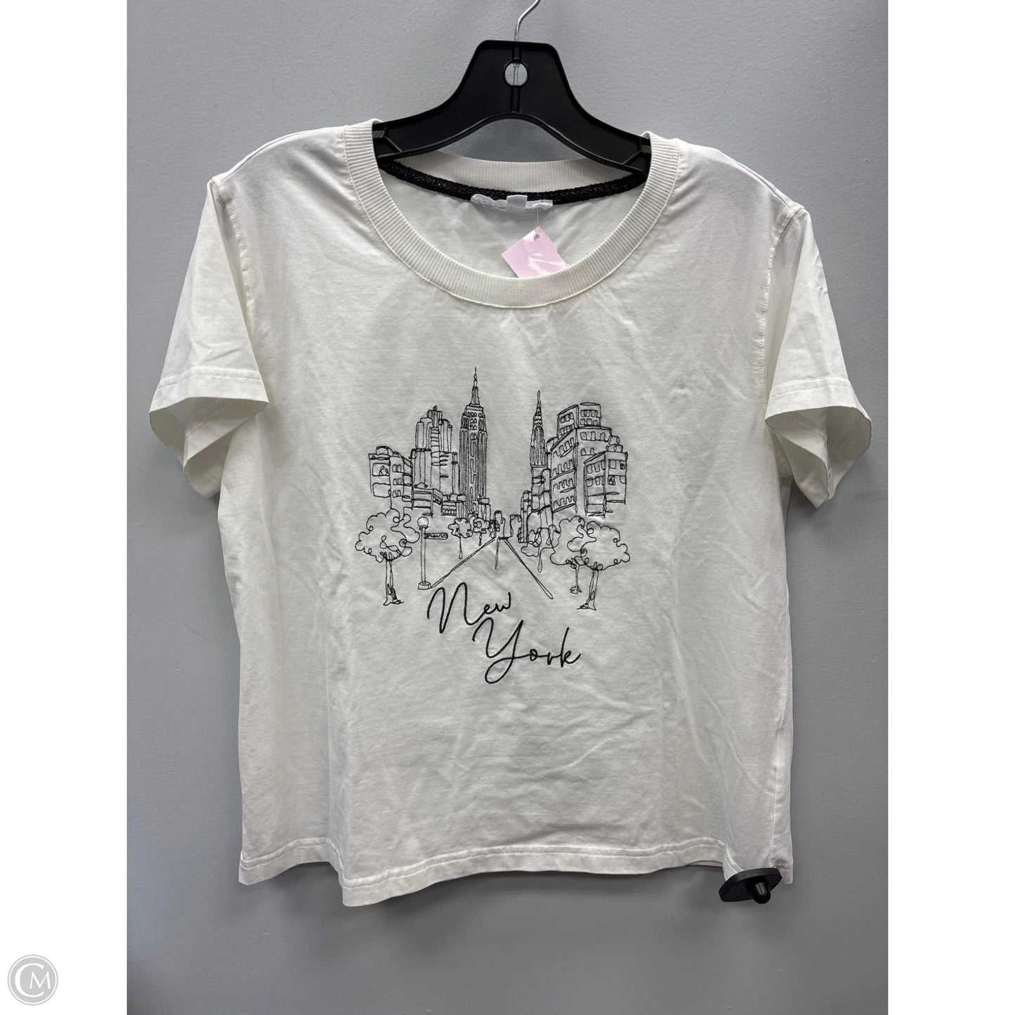 Top Short Sleeve By Jane And Delancey In White, Size: S