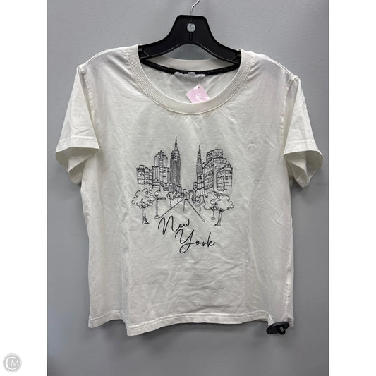 Top Short Sleeve By Jane And Delancey In White, Size: S