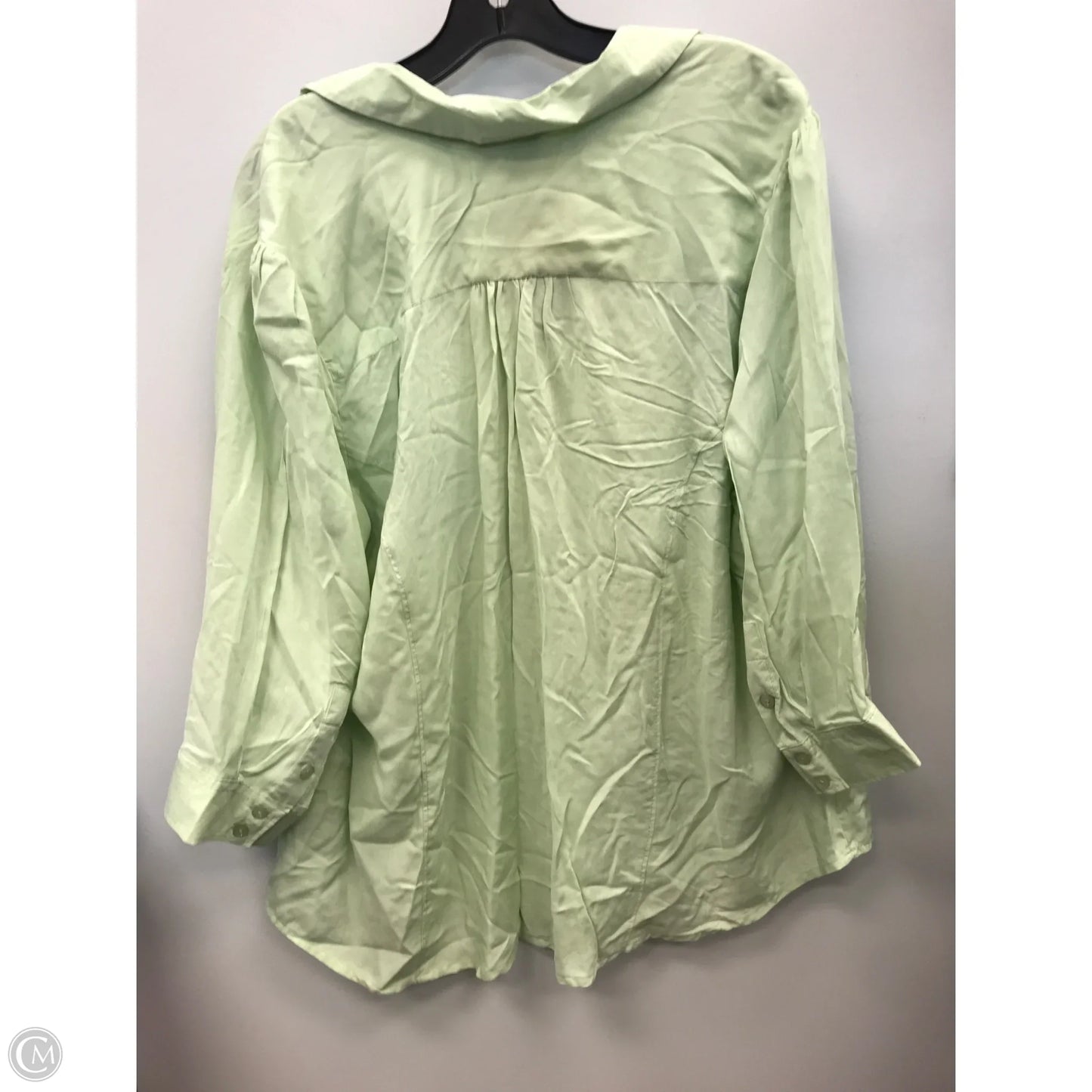 Top 3/4 Sleeve By Avenue In Green, Size: 18