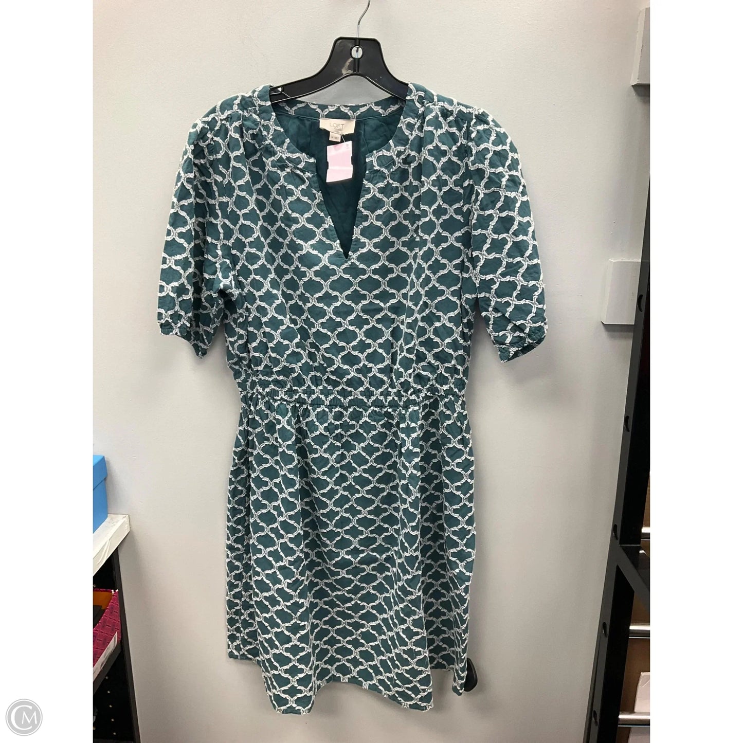 Dress Casual Short By Loft In Teal, Size: M