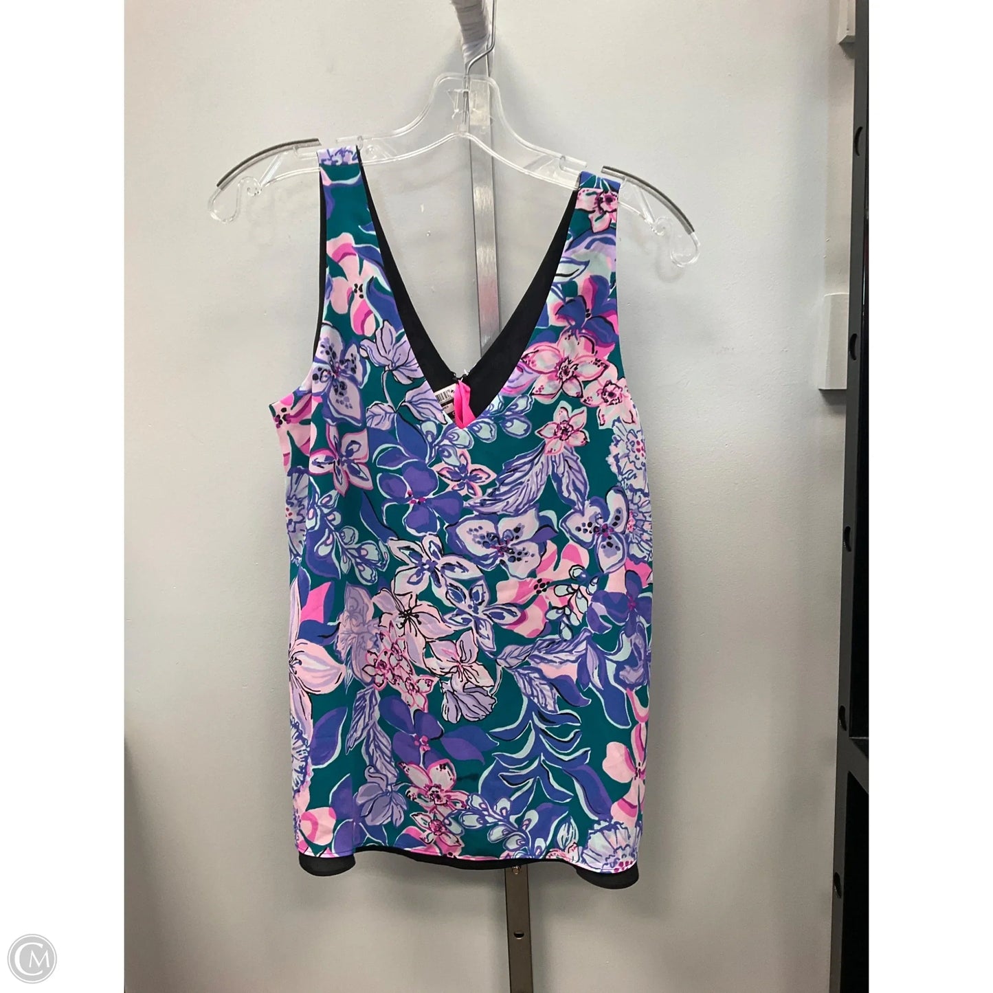 Top Sleeveless Designer By Lilly Pulitzer In Floral Print, Size: S