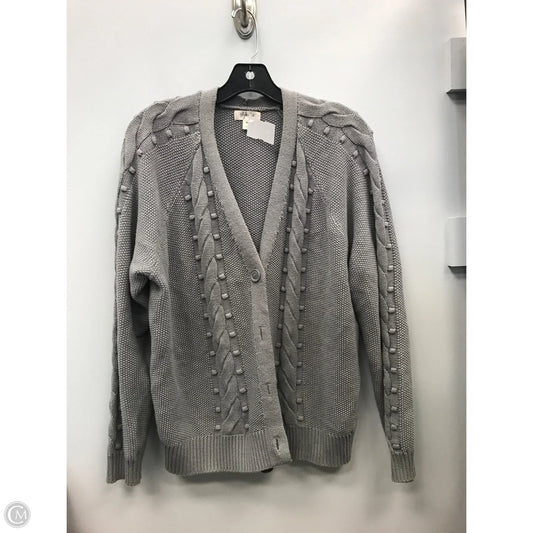 Sweater Cardigan By Style And Company In Grey, Size: Xxl