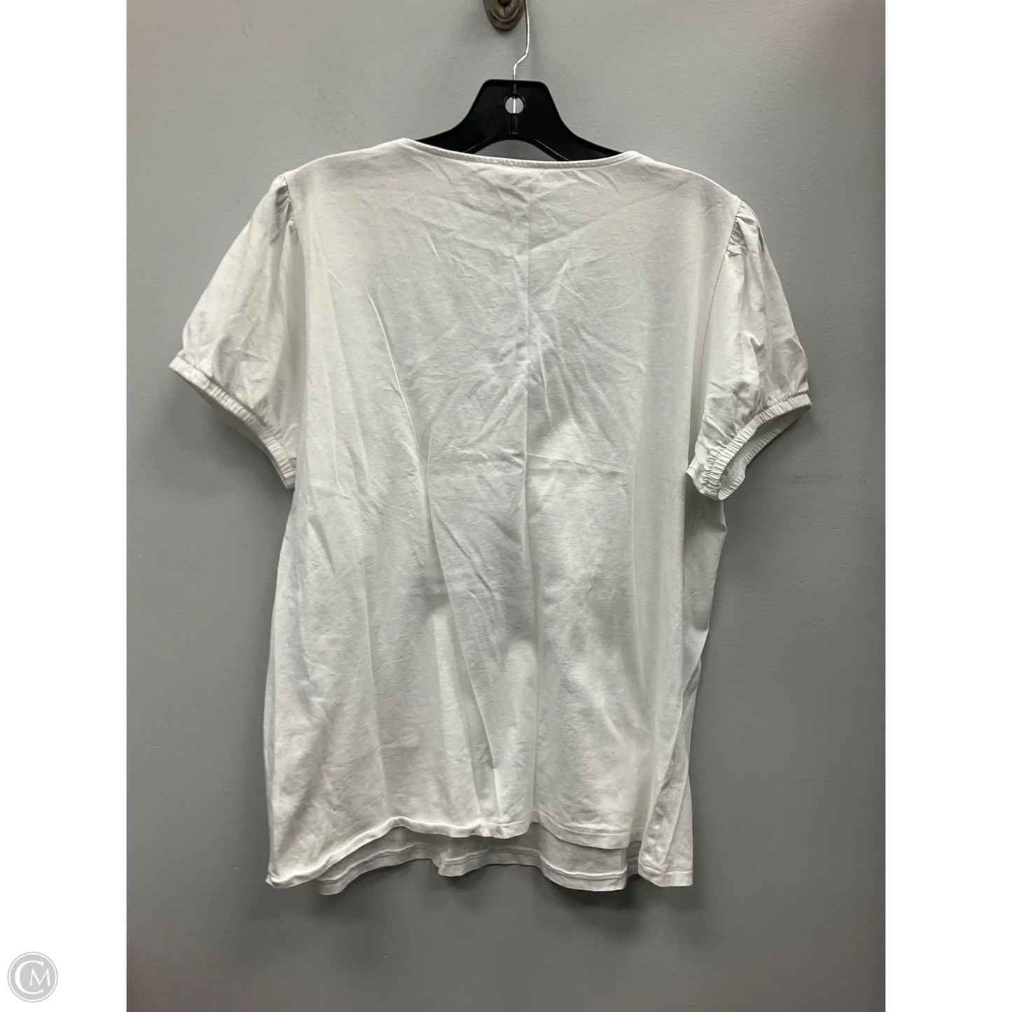 Top Short Sleeve By J. Crew In White, Size: M