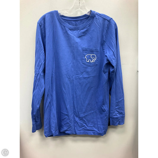 Top Long Sleeve By Ivory Ella In Blue, Size: L