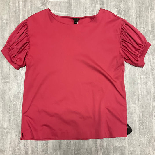 Top Short Sleeve By Ann Taylor In Pink, Size: M