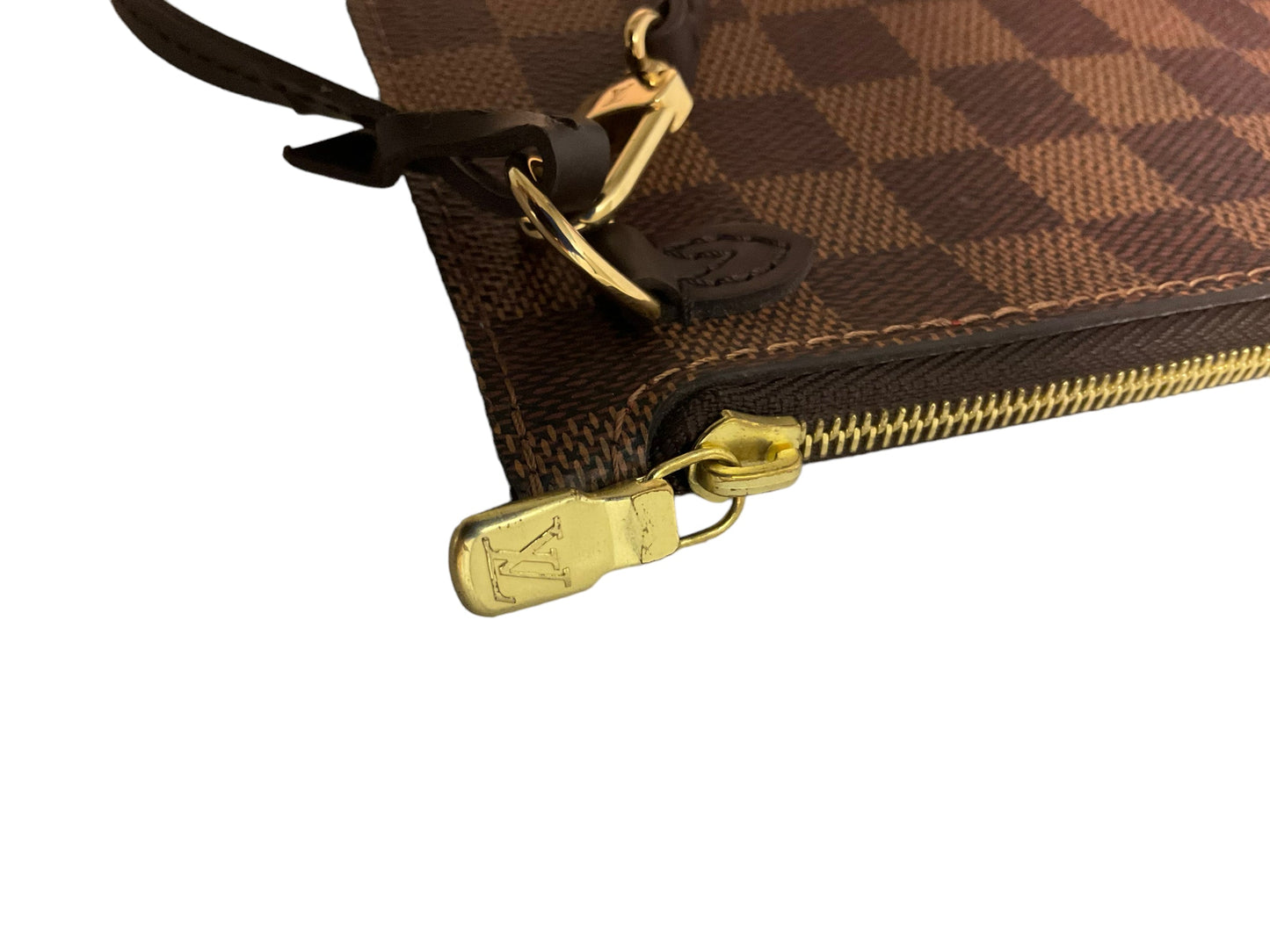 Checkered Pattern Handbag Luxury Designer Louis Vuitton, Size Small
