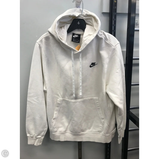 Sweatshirt Hoodie By Nike In White, Size: M
