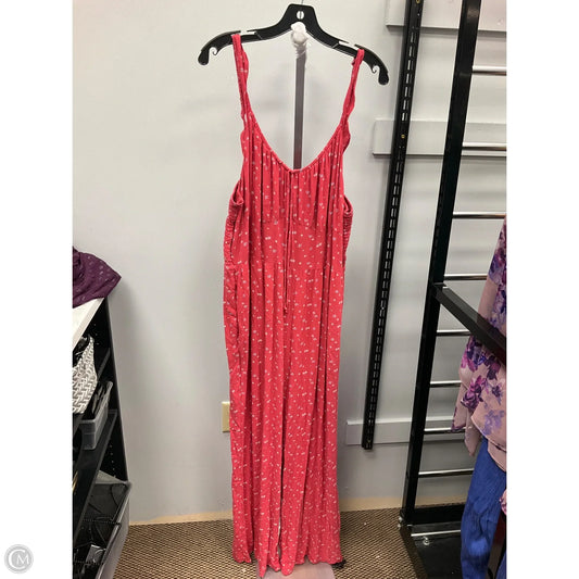 Jumpsuit By American Eagle In Red, Size: Xxl