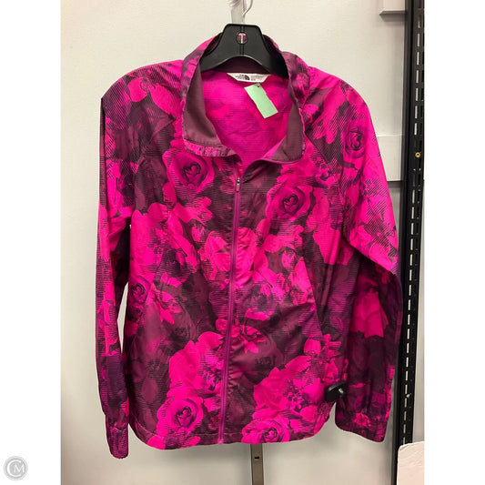 Athletic Jacket By The North Face In Pink, Size: M