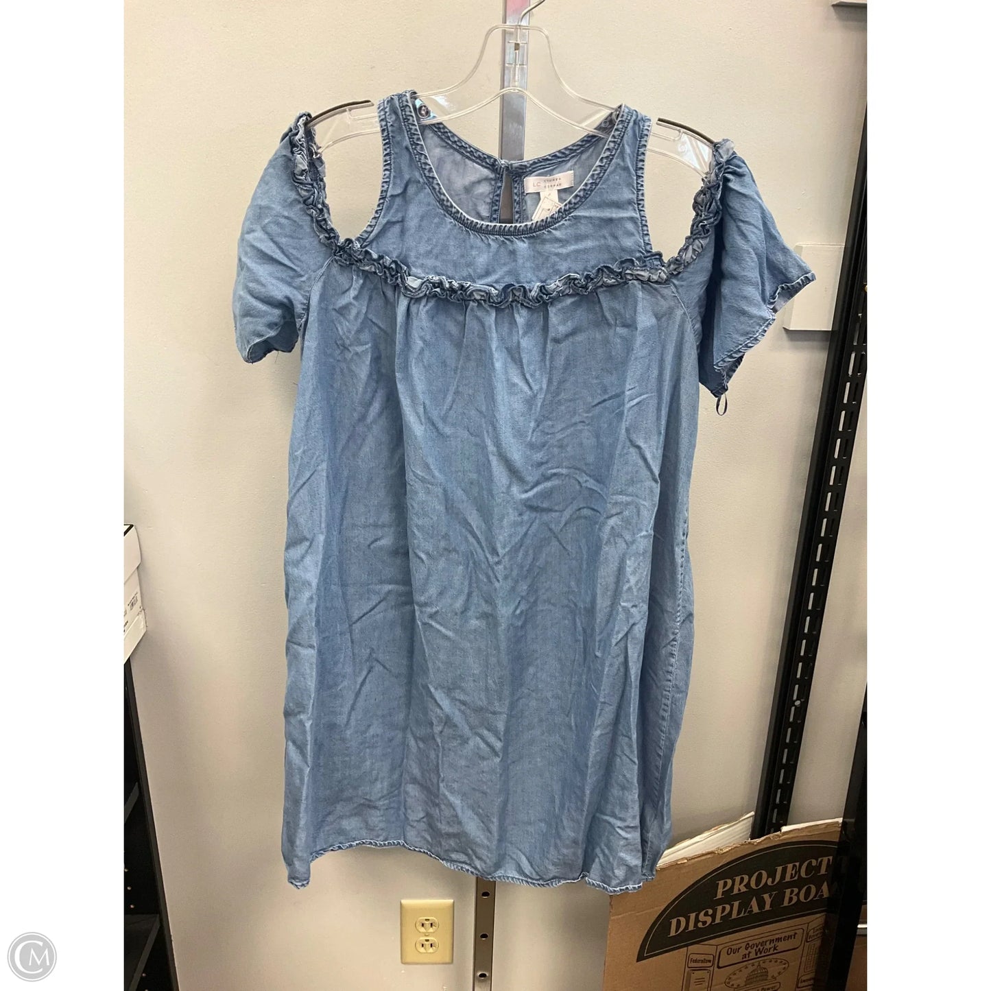 Top Short Sleeve By Lc Lauren Conrad In Blue, Size: M